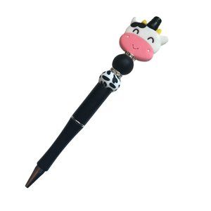 ✨Cute and Adorable Cow Animal Print Beaded Pen